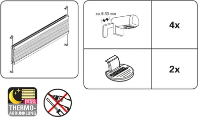 Produktbild von Gardinia EASYFIX Thermo-Plissee, isolierende Alu-Beschichtung, mit Abdunklungseffekt (weiß, 80 x 130) -  gut