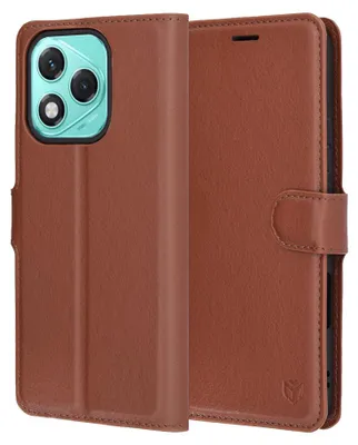 Obrázek produktu pro Techsuit – Leather Folio kožené pouzdro pro Honor 400 Lite – hnědé