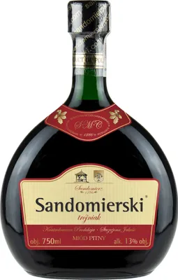 Produktbild von Sandomierski-Trójniak-Honig (Drittel) 0,75L | Met Honigwein Metwein Honigmet | 750 ml | 13% Alkohol | Polnische Produktion | Geschenkidee | 18+