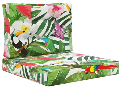 Produktbild von vidaXL Sofakissen für draußen Polyester Bunt 60 x 60 x 8 cm