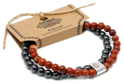 Obrázok produktu pre Náramok s magnetickými polodrahokamami – červený kameň
