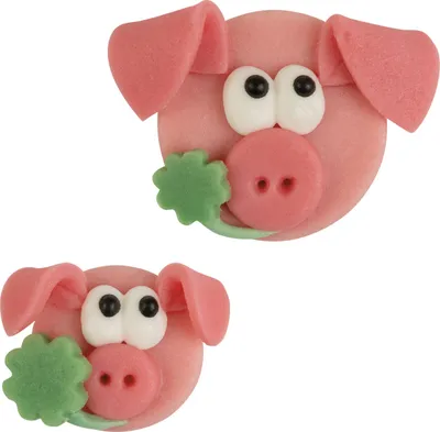 Produktbild von Günthart 48 Stück Marzipan-Glücksschweine, sortiert
