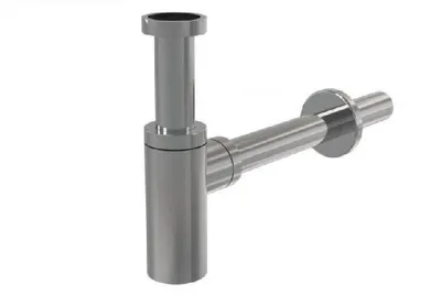 Obrázok produktu pre AlcaDrain Design Siphon 1 1/4" rund, Ganzmetall Messing verchromt