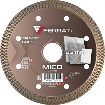 Imagen del producto de Disco de corte diamantado Ferrati, 125 mm