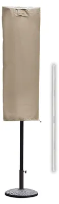 Produktbild von Sekey Sonnenschirm Schutzhülle für DoppelSonnenschirm, Abdeckhauben für Sonnenschirme Taupe – Größe 160 cm x 62 cm
