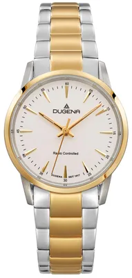 Produktbild von Dugena Damen-Armbanduhr Momentum XS, Funk, Quarz, Edelstahl, Saphirglas, 5 bar