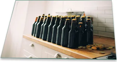 Produktbild von Herdabdeckplatte Glaskeramik 1 Teilig 80x52 Küche Schwarz Abdeckung Glas Spritzschutz