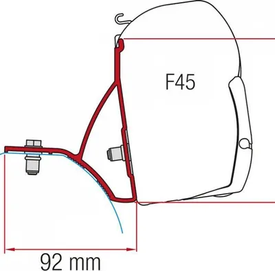 Produktbild von Fiamma Kit Renault Trafic ab 2015 F45