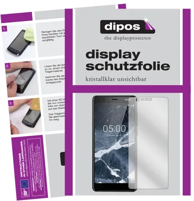 Produktbild von 2x Schutzfolie für Nokia 5.1 klar Displayschutzfolie Folie Display Schutz dipos
