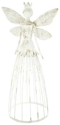 Dekofigur Elf, Höhe 81 cm, Crème