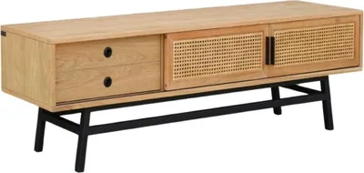 Produktbild von TV-Schrank aus Eiche mit 2 Türen und 1 Schublade
