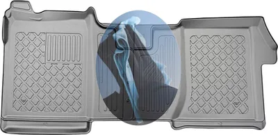 Produktbild von Z522718 TPE-Gummifußmatten kompatibel mit  Fiat Ducato  3 Typ 250 Facelift Kleinbus  2014- 2/3-Sitze, für kurzen, mittleren und langen Radstand geeignet