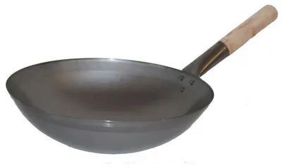 Produktbild von Wok Pfanne 33 cm Ø runder Boden (Gas) Wokpfanne Gastronomie, AAF Nommel®