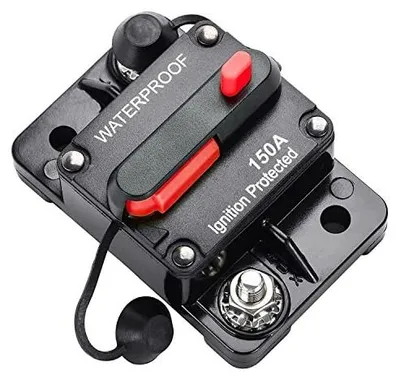Zdjęcie produktu dla Wyłącznik automatyczny 150A 12V 42VDC wodoodporny reset do silnika