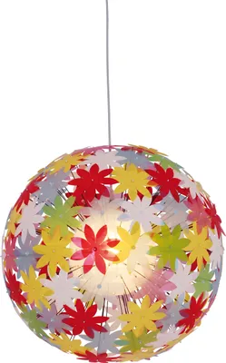 Produktbild von Näve Leuchten Pendelleuchte Young Living mit E27 Pendelleuchte YOUNG LIVING mit E27 Pendelleuchten - Pendelleuchte "YOUNG LIVING", Hängelampe im Romantic Style, aus Metall und Kunststoff in bunt, 100 cm hoch, Ø 70 cm, E27-Fassung