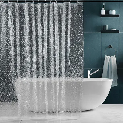 Produktbild von Duschvorhang Anti-Schimmel [180x180cm], wasserdichter Badvorhang mit 12 Duschvorhangringen, [Anti-Schimmel] [Anti-Bakteriell] [Umweltfreundlich] [Waschbar]