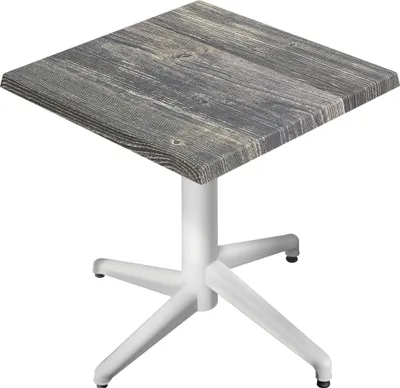 Produktbild von WAP | Bistro Außen Tisch | B:T:H 60 x 60 x 74 cm | Rustikal Kiefer / Weiß | Quadratisch | Bistro Tisch Gastro Tisch