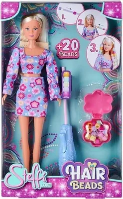 Immagine prodotto di Bambola Steffi Love, 29 cm, bambola con perline, accessori per capelli, adatta a bambini dai 3 anni in su