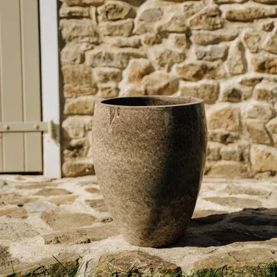 Zdjęcie produktu dla Doniczka ceramiczna Provencelia LAFONTAINE Biały tygrys, Ø28 cm x H32 cm, mrozoodporna