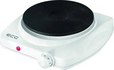 Zdjęcie produktu dla ECG EV 1512 W, Biały, Blat, 26.5 cm, Płyta uszczelniona, Żeliwo, 1 stref(y)