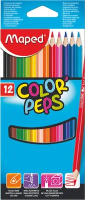 Produktbild von Maped Dreikant Buntstift COLOR'PEPS 12er Kartonetui