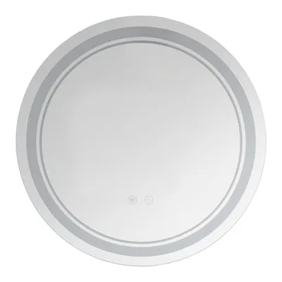 Image de Miroir de salle de bain, miroir mural LED pour salle de bain, miroir de salle de bain à intensité variable avec 3 couleurs de lumière