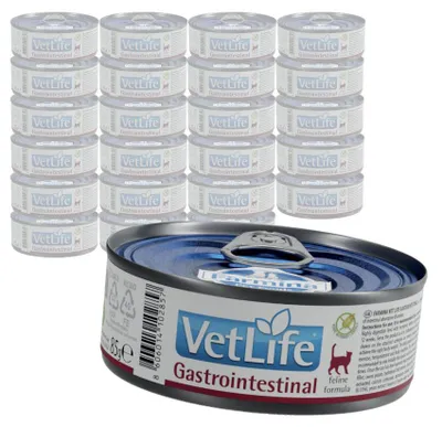 Produktbild von Farmina Vet Life Gastrointestinal Feline 24x85g Nassfutter für Katzen mit akuten Darmabsorptionsstörungen