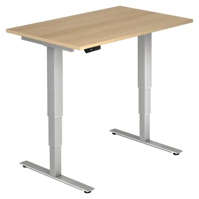 Produktbild von Hammerbacher Schreibtisch VXDSM12/E/S 120x80cm eiche