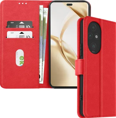 Image de Avizar, étui en similicuir avec fonction support Honor 200 Pro, rouge