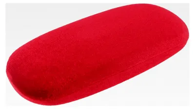 Produktbild von Hartschalen-Brillenetui ROKOKO im Samtlook in schimmerndem Rot