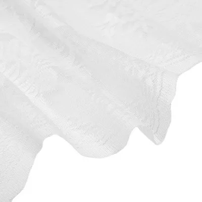 Obrázek produktu pro Kuchyňská roleta – tapeta s dekorem – kuchyňská zástěna – potisk s květinovým vzorem – obklad kuchyňské stěny – 140 x 45 cm – bílá