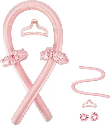 Productafbeelding van Unyqoos® Satin Set voor Krullen zonder Hitte – Krullenrollers en hoofdband voor tijdens het slapen, geschikt voor volumineuze krullen, geschikt voor alle haartypes