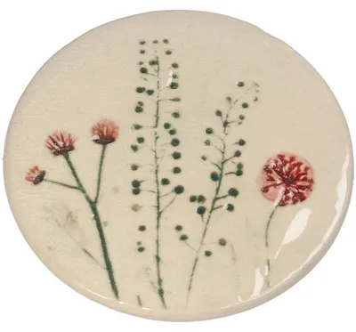 Obrázok produktu pre Podšálka, keramika, červená, 10,2 x 10,2 cm