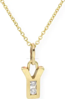 Produktbild von JuwelmaLux Anhänger 333 Gold Buchstabe "Y" mit Zirkonia JL16-02-0035