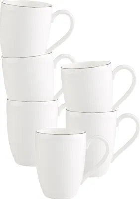 Produktbild von Villeroy & Boch Anmut Platinum No.1 Becher mit Henkel 300 ml 6er Set
