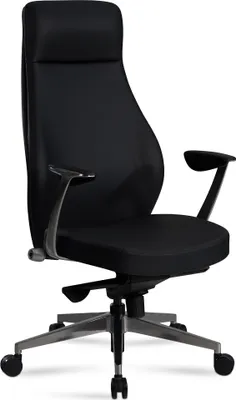 Produktbild von Bürostuhl Schreibtischstuhl Kunstleder Schwarz Drehstuhl Ergonomisch