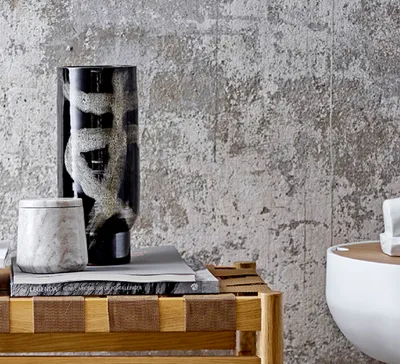 Produktbild von Bloomingville Deko Vase für Trocken Blumen schwarz modern Terracotta Tisch Vefa