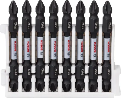 Produktbild von PRO Impact Schrauberbit mit Doppelklingen und Pick and Click, PH2, 65 mm, 8-tlg.