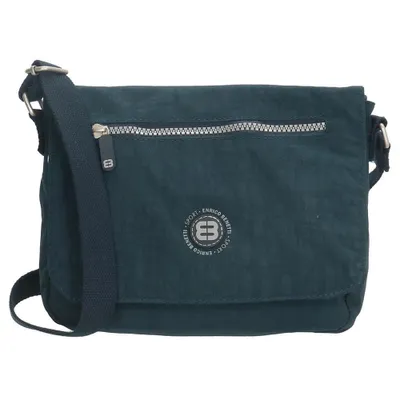 Produktbild von dunkelblaue Schultertasche Crincletasche Überschlagtasche klein