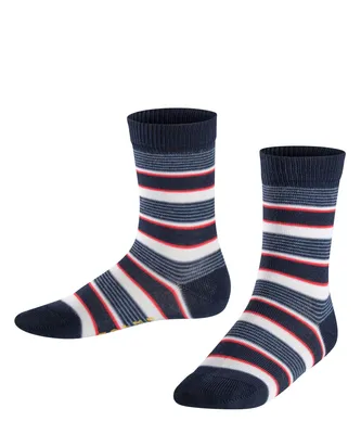 Produktbild von FALKE Mixed Stripe Kinder Socken, Größe:39-42, Farbe:marine 2