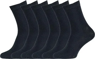 Image de Chaussettes en bambou, 6 paires, sans coutures, respirantes, pointures 43-46, violet