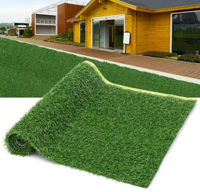 Obrázek produktu pro Hustý jarní umělý trávník, 50 x 100 cm 20 mm travní koberec pro psy Zahradní trávníkový koberec