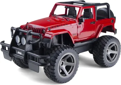 Produktbild von Siva 1:14 Jeep Wrangler - Rot 100% RTR 2.4G Lizenz RC Automodell Licht Gummibereifung