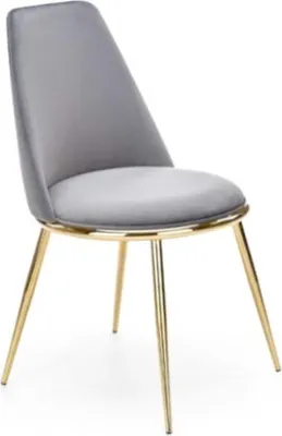 Produktbild von Halmar Esszimmerstuhl K460 - grau / gold