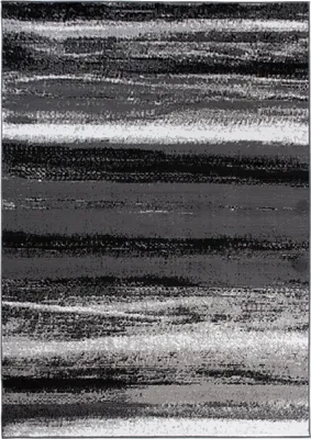 Produktbild von Tapiso Teppich MAYA Modern Schwarz Grau Creme Schlafzimmer  250 x 300 cm