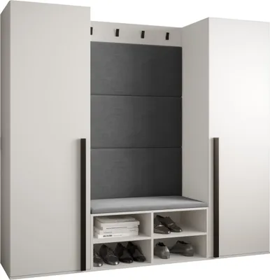 Produktbild von Garderobe MIRO Set 9 mit gepolsterten Paneelen Industrial Design