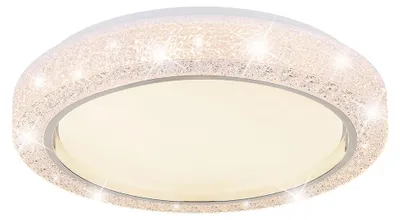Produktbild von LED Deckenleuchte, opal weiß, Kristalldekor, D 40 cm