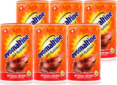 Produktbild von Ovomaltine Malzhaltiges Getränkepulver der Klassiker 500g mit Kakao (6er Pack)