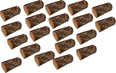 Image de Supports en forme de tronc d'arbre, ensemble de 20 pièces, pour la décoration de table