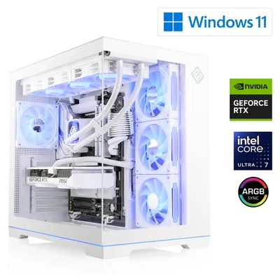 Produktbild von Gaming PC M13550H / Intel Core Ultra 7 270K Plus, 24x 3700 MHz / NVIDIA RTX5070 / 32 Go DDR5 RAM / M.2 SSD 1000 GB - Windows 11 Home